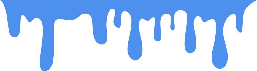 Dripping Water Border Illustration