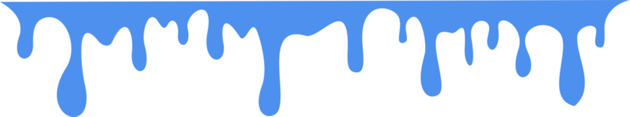 Dripping Water Border Illustration