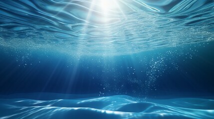 Obraz premium The sea water is very clear and there is light falling on it.