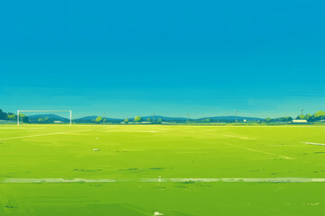 empty football field