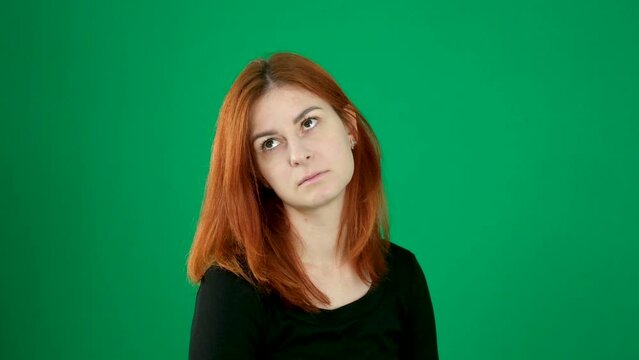 Envy submissive look reproach dissatisfaction negative emotion look up eyes in the upper right corner Condemnation, psychological problems, living a life that is not your own, obeying