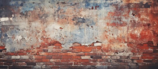 Abstract Background With Vintage Brick Wall