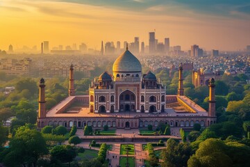 Fototapeta na wymiar The legendary city skyline of New Delhi