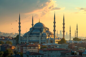 Fototapeta na wymiar City skyline of Istanbul