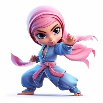 Game Character concept art isolated white background