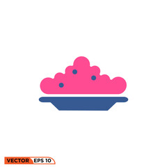 Ramadhan flat icon color design vector graphic of template, sign and symbol 