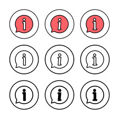 Information sign icon vector illustration. about us sign and symbol. question mark icon