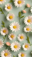 Fresh and Colorful Spring Pattern Phone Wallpaper Graphic