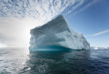 Antarctic iceberg in the ocean, Ilulissat, Greenland