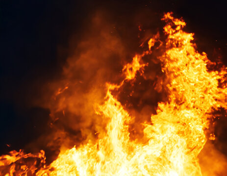 blaze fire flame texture background. close up of fire flame texture background