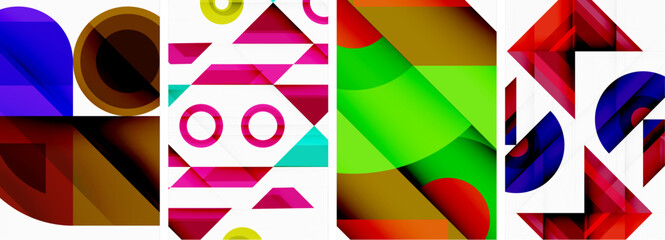 Triangle wallpaper or poster background design