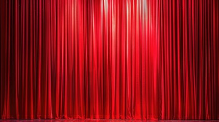 curtain or drapes red background