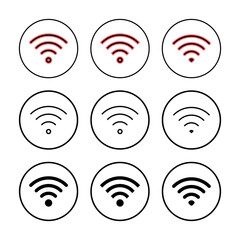 Wifi icon vector illustration. signal sign and symbol. Wireless  icon
