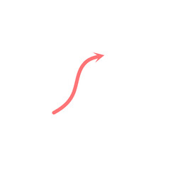 Pink Arrow Shape Decorative