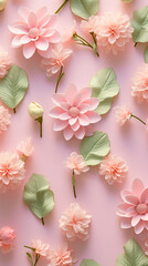Fresh and Colorful Spring Pattern Phone Wallpaper Graphic