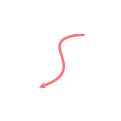 Pink Arrow Shape Decorative