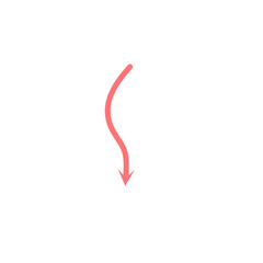 Pink Arrow Shape Decorative