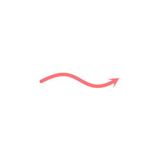 Pink Arrow Shape Decorative