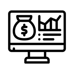 investment line icon