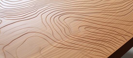 Closeup of brown hardwood flooring with a map pattern, showcasing the beauty of wood stain and...