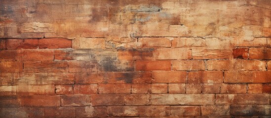 Obraz premium Aged Brick Wall Background Texture in Warm Colors