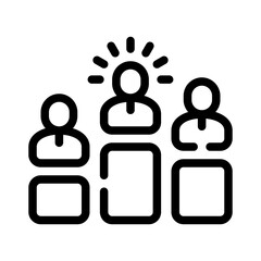 leadership line icon