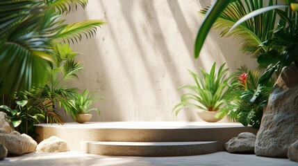 A podium that brings the beauty of nature indoors