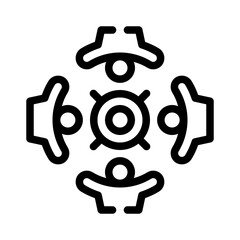 focus group line icon