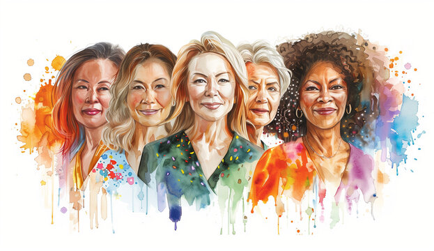 diverse senior woman
