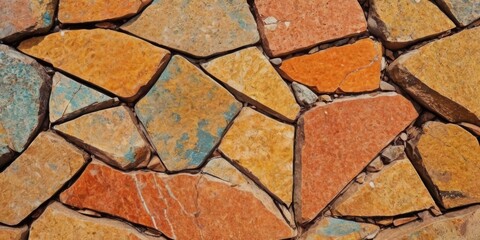 Colorful broken stone texture background