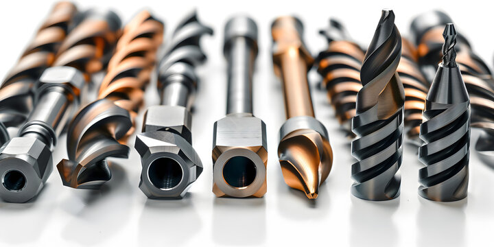 Metal cutter drill titanium carbonitride ticn coating industrial engineering concept
