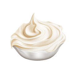 Sour Cream, isolated on transparent background Remove png, Clipping Path, pen tool