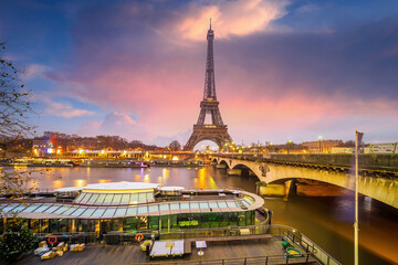 Paris Eiffel Tower and Champ de Mars in Paris - 756933397