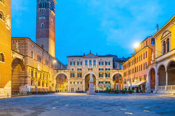 Verona city downtown skyline, cityscape of Italy - 756933530