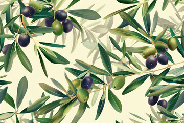 olive branch with olives