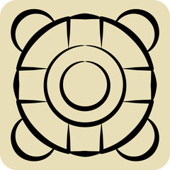 Icon Lifebuoy. related to Sea symbol. hand drawn style. simple design editable. simple illustration