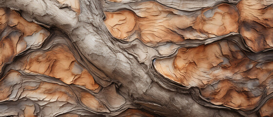 beautiful bark tree texture in the garden ..