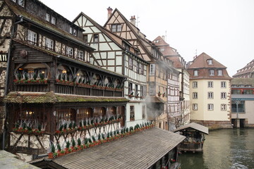 City Strassbourg, France in the winter time but not Christmas