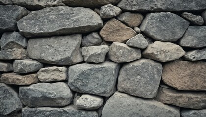 Gray grunge banner. Abstract stone background. The texture of the stone wall. Close-up. Light gray rock backdrop