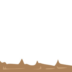 Abstract Bottom Wavy Border Vector Design