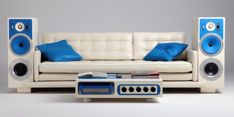 simple speaker bold sofa