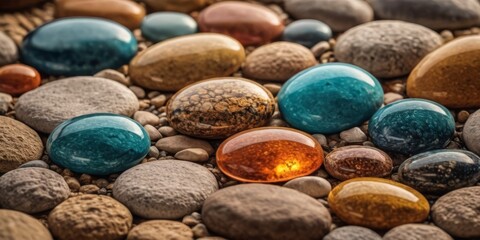 many color rock texture small background