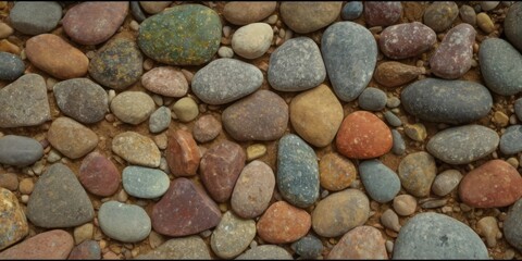 Multi coloured stones pattern texture for background