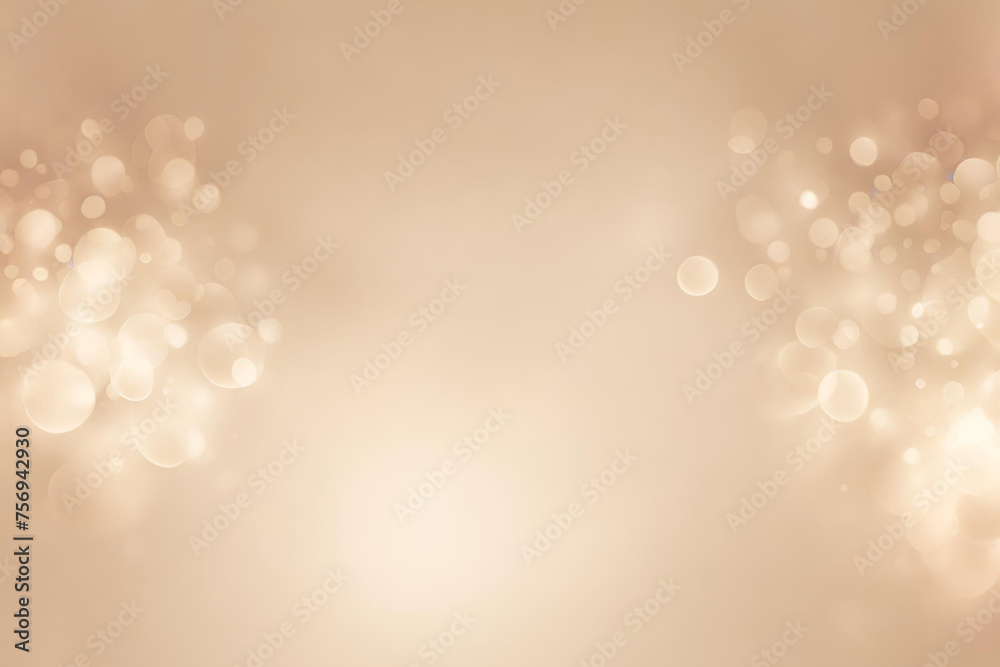 Wall mural abstract gradient smooth blurred bokeh beige background image
