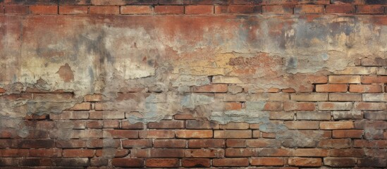 Old worn brick wall - obrazy, fototapety, plakaty