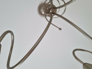 Metal spiral chandelier