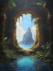 Portal From Jungle To Sea