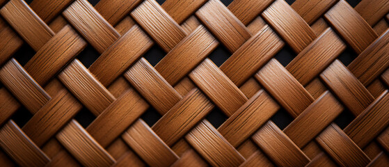 Brown close up of a chair weave background ..