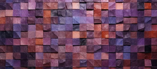 Brown Tile Material, Purple Pattern Exterior, Black Marble Wall, Decoration Wall, Violet Natural Material, Mauve Mosaic Material, Design Backdrop, Construction Splash.