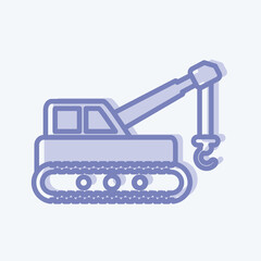 Icon Lifter. suitable for Education symbol. two tone style. simple design editable. design template vector. simple illustration